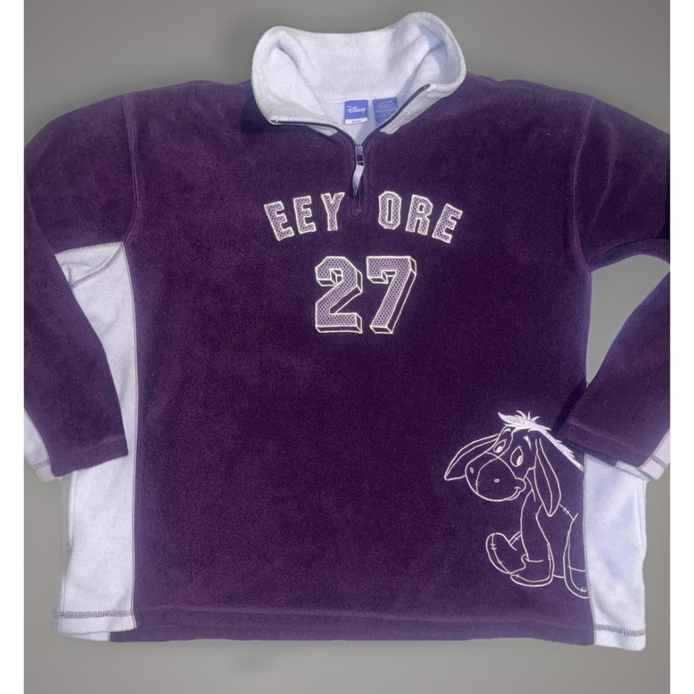 Vintage Disney Plus Eeyore Plush Appliqué Sweatshirt‎ Women's 1X Winnie the Pooh
